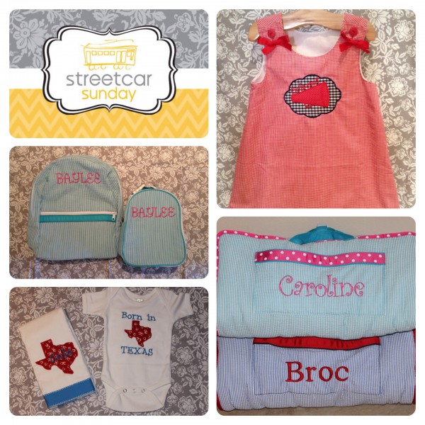 Baby clothes and bags gifted from StreetCar Sunday for the 30 days of giveaway series