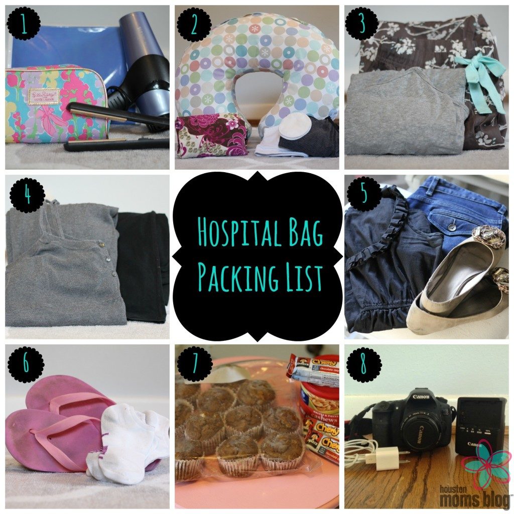 Hospital Bag Packing List Collage