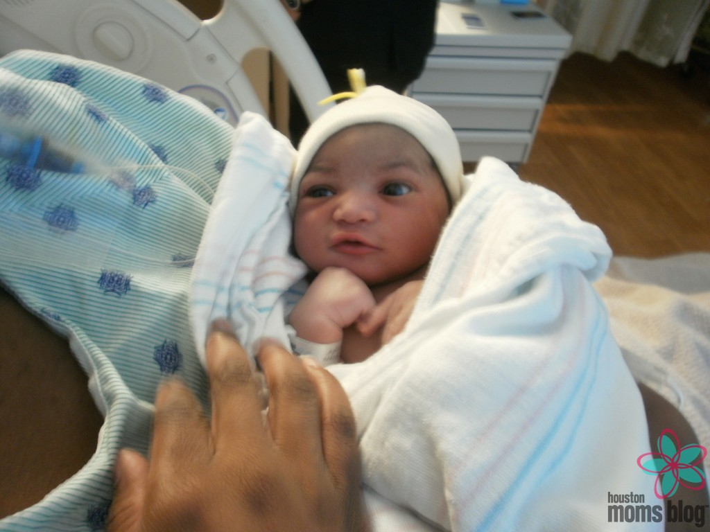 Houston Mom's collaborator Breonna's newborn baby