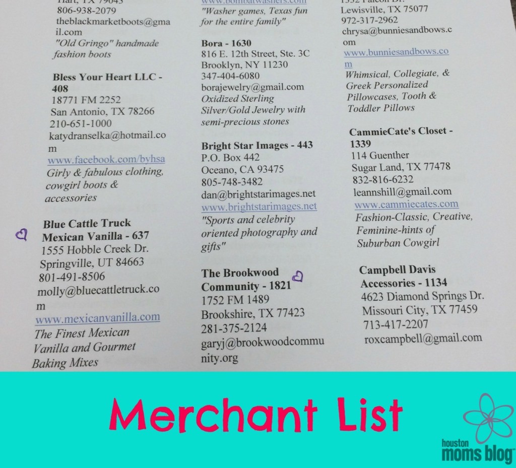 Nutcracker Merchant List