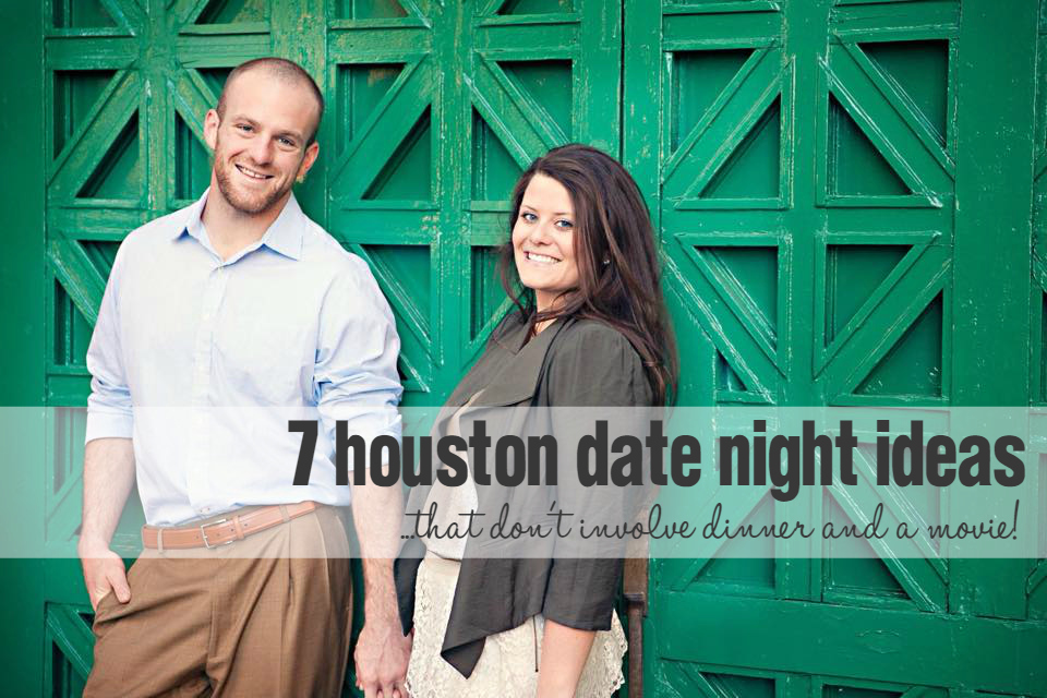 7 Houston Date Night Ideas that don't involve dinner and a movie! A photograph of a smiling husband and wife. 
