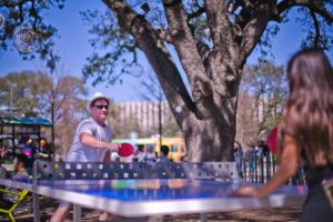 Outdoor table tennis at Levy Park_Photo by Morris Malakoff