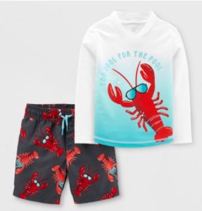 lobster target swim suits