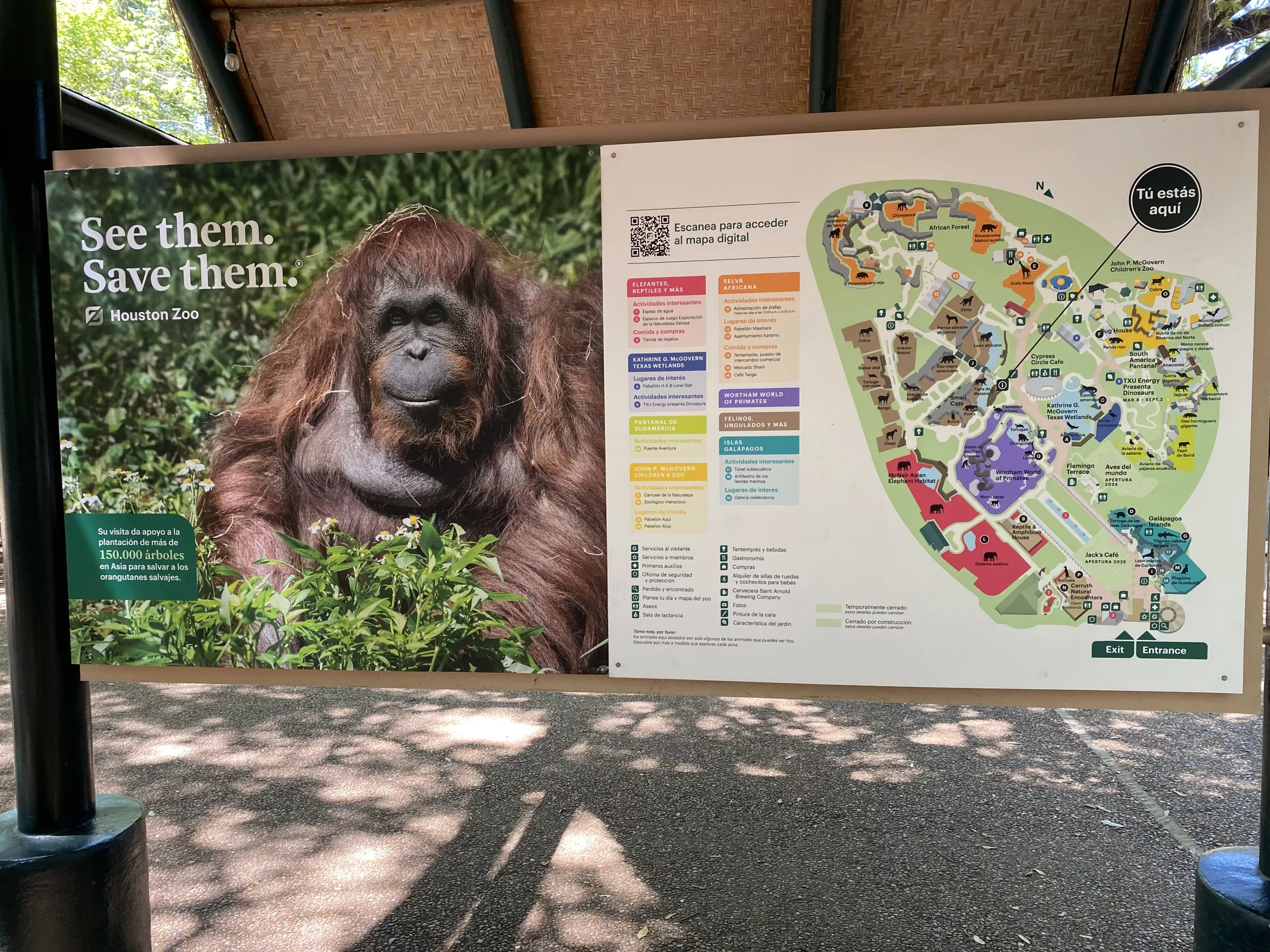 map of Houston Zoo