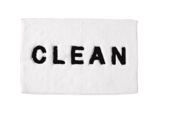clean bath rug