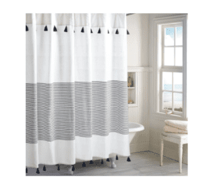 stripe shower curtain
