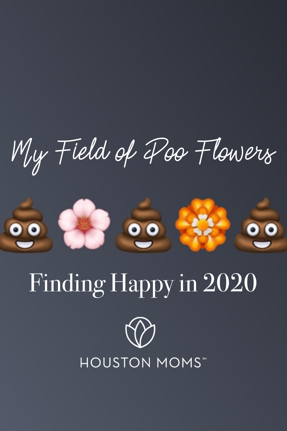Houston Moms "My Field of Poo Flowers:: Finding Happy in 2020" #houstonmoms #houstonmomsblog #momsaroundhouston