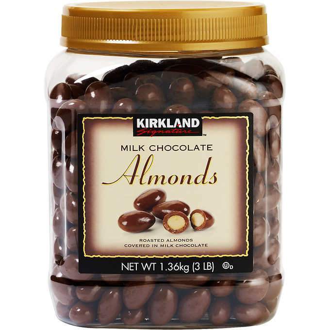Kirkland chocolate covered almonds