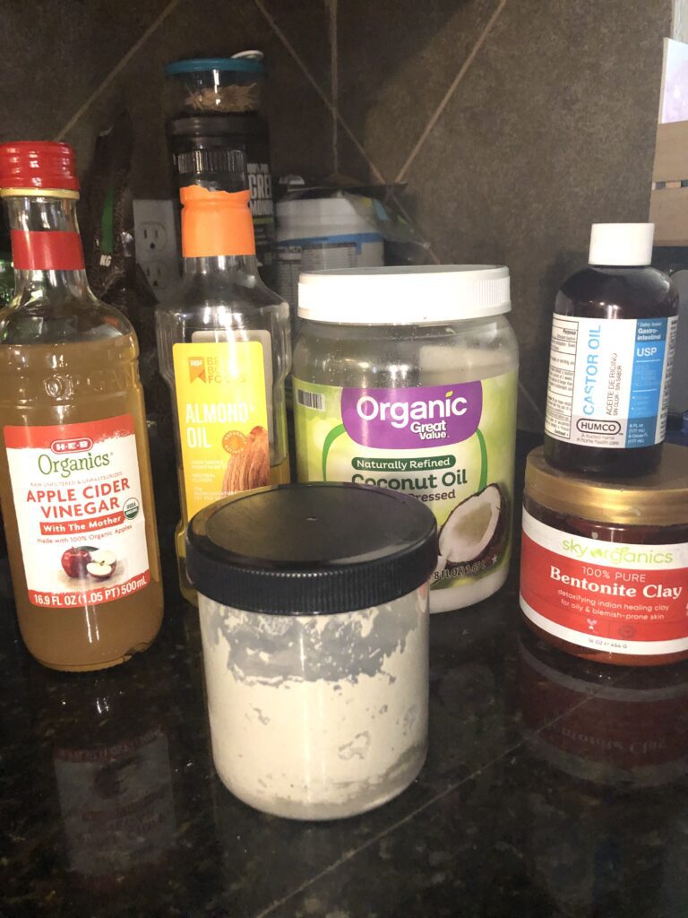 Friday Favorites ingredients for homemade clay mask