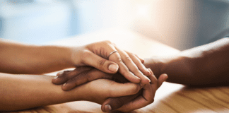 Don’t just Pay It Forward, but Press Forward in Kindness people holding hands showing kindness