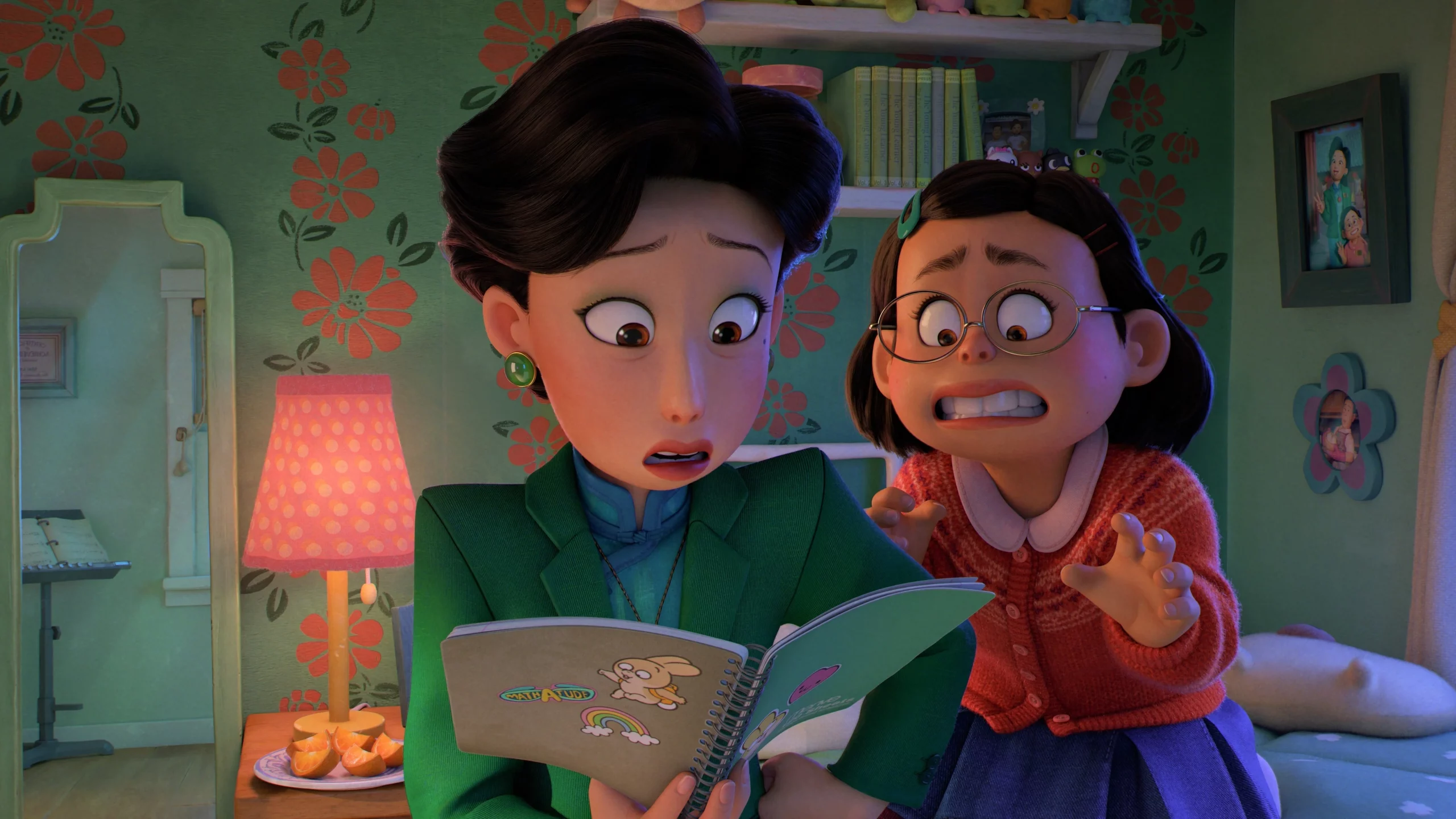 Mother reads Mei's journal