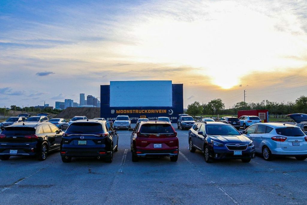 Moonstruck drive-in movie theater