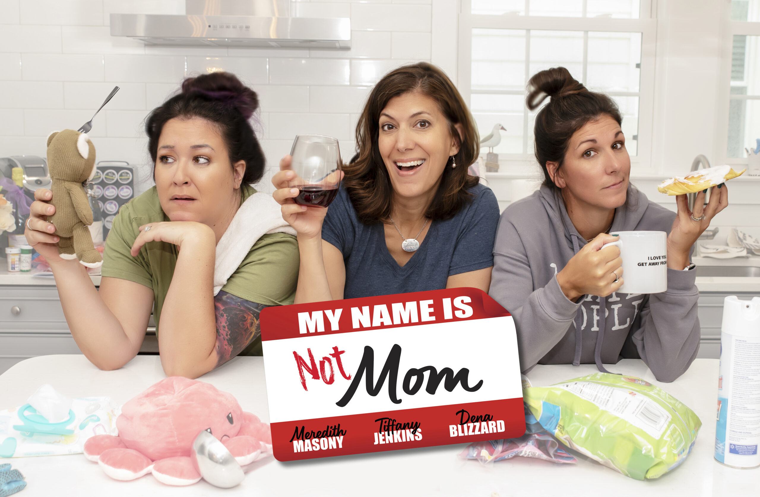 three women in the girls' night out show My Name is Not Mom 