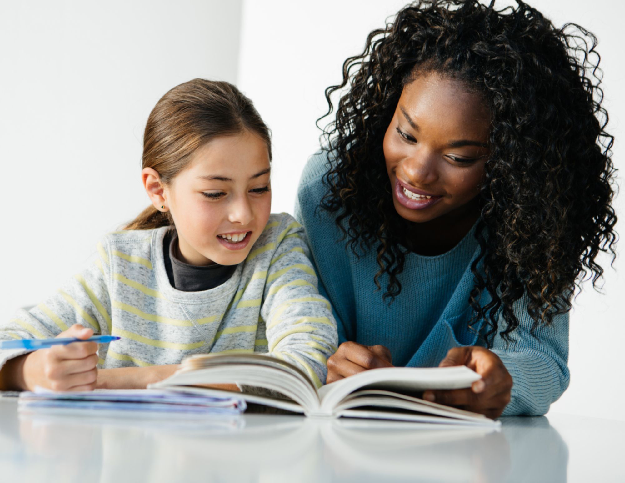 TutorVille tutor helps young girl with reading
