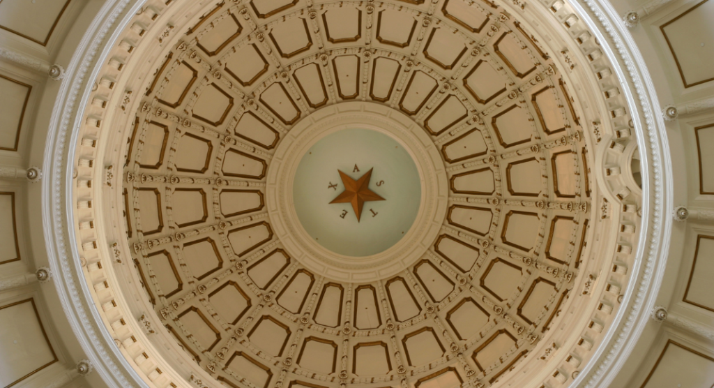 top of the Texas Capitol building