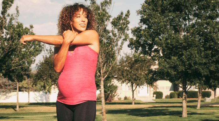 Headed into Fall with a Final Fit Friday woman exercising outdoors