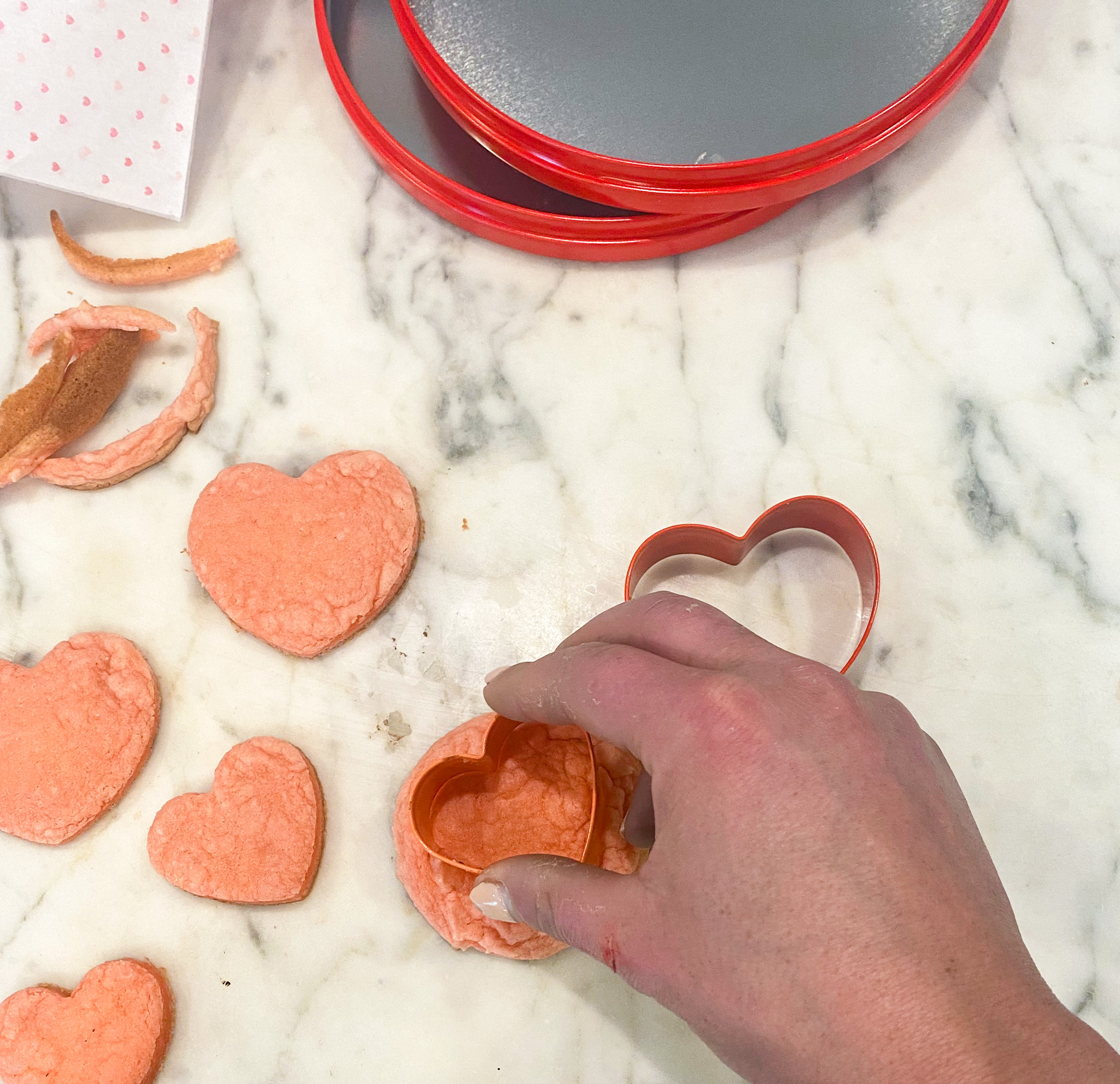 cake mix heart shaped cookies