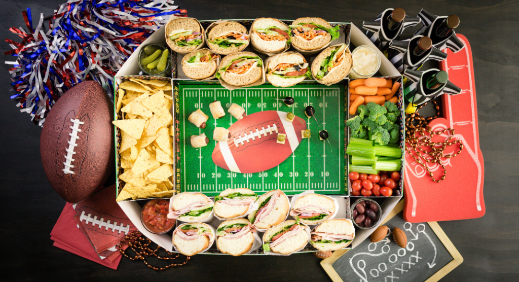 tray of snacks for the Big Game