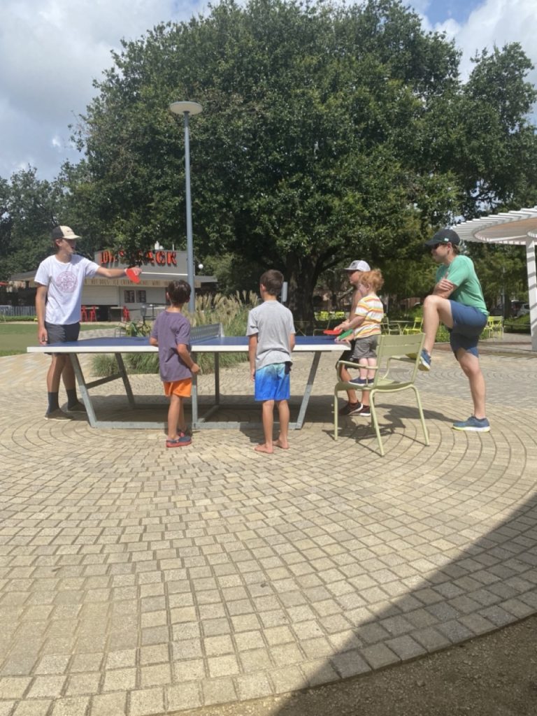 Ping pong at Levy Park