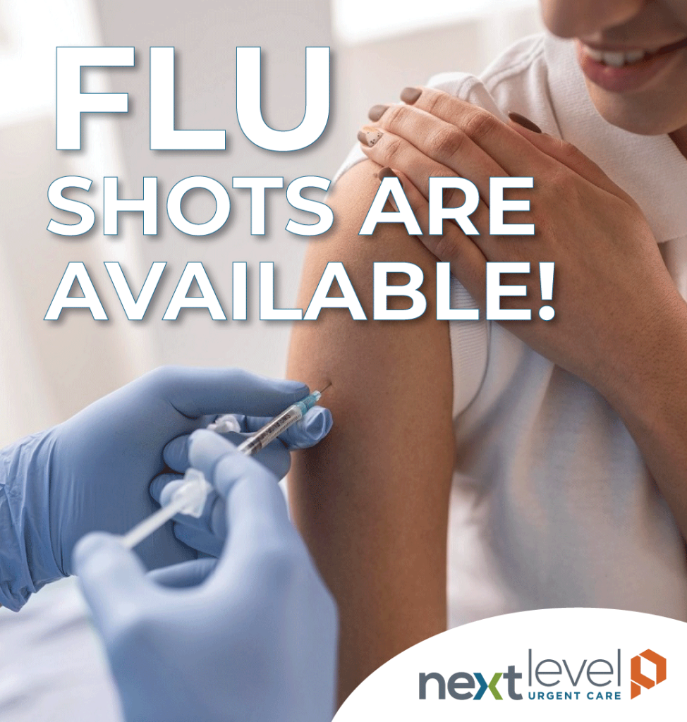 person getting flu shot in arm