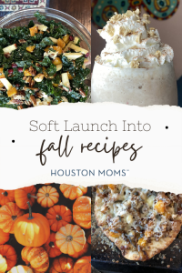 Soft Launch Into Fall Recipes from Houston Moms