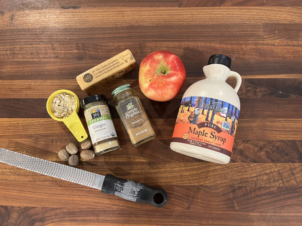 ingredients for baked apples