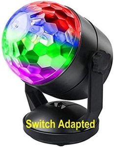 Adapted disco ball light