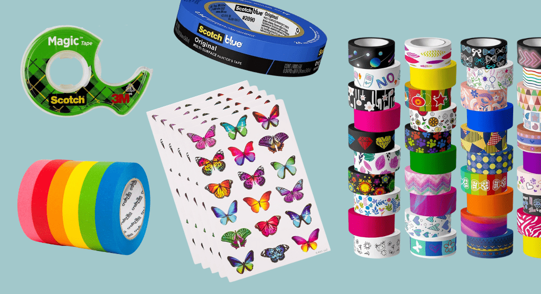 Stocking stuffers for kids - tape, stickers