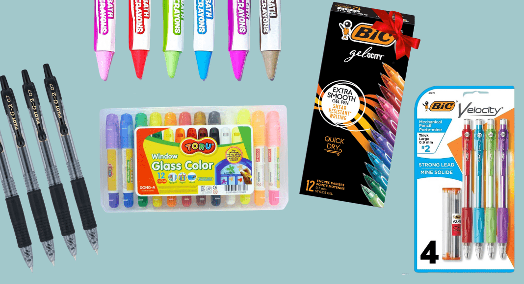 Stocking stuffers for kids - pens, pencils, markers