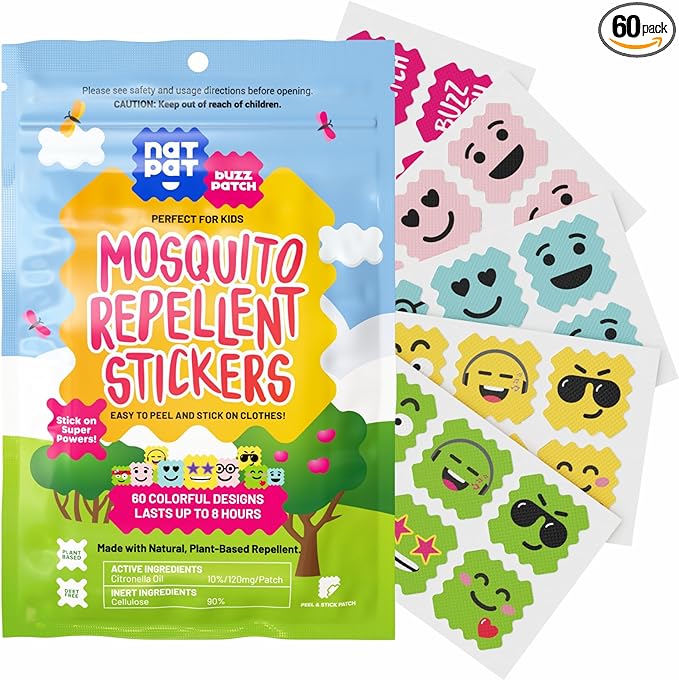 Mosquito repellent stickers