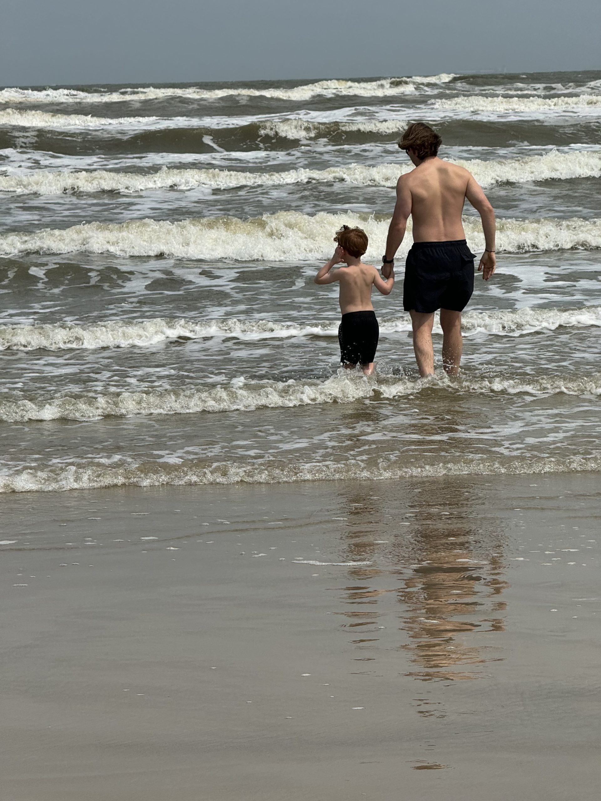 Best dad and son in the ocean