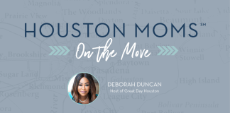 Houston Moms on the Move with Deborah Duncan Houston moms on the move logo with Deborah Duncan
