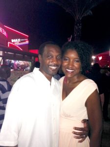 couple with arms around each other