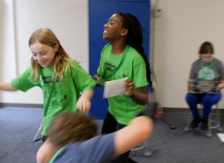 A Fun Filled Summer of Creativity Awaits! Kids playing and laughing at theatre camp