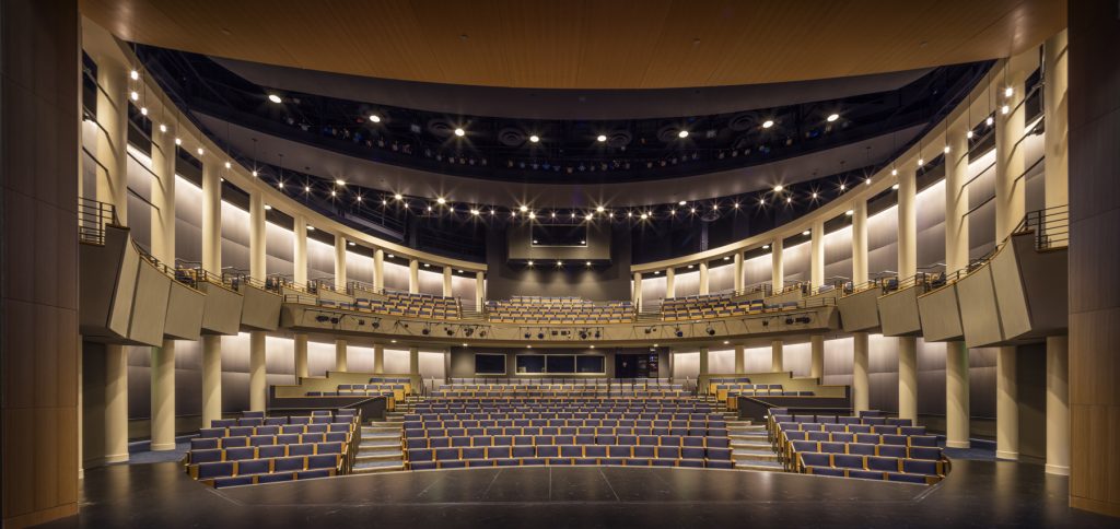 the interior of the George Theatre