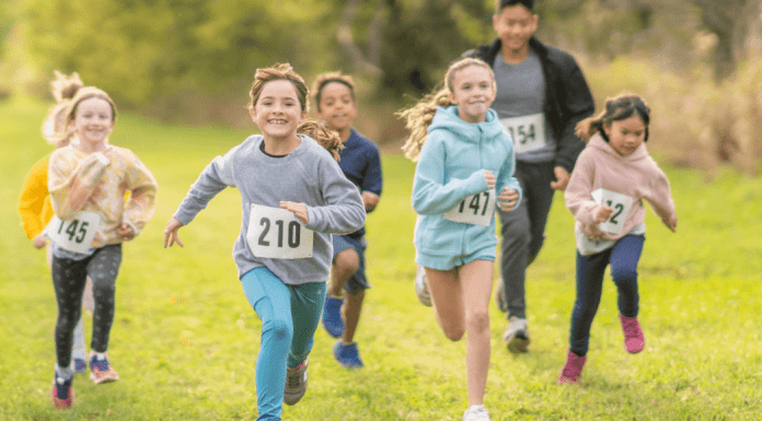 March Family Fun Runs and Tips for a Stress-Free Race Day kids running in field on a fun run