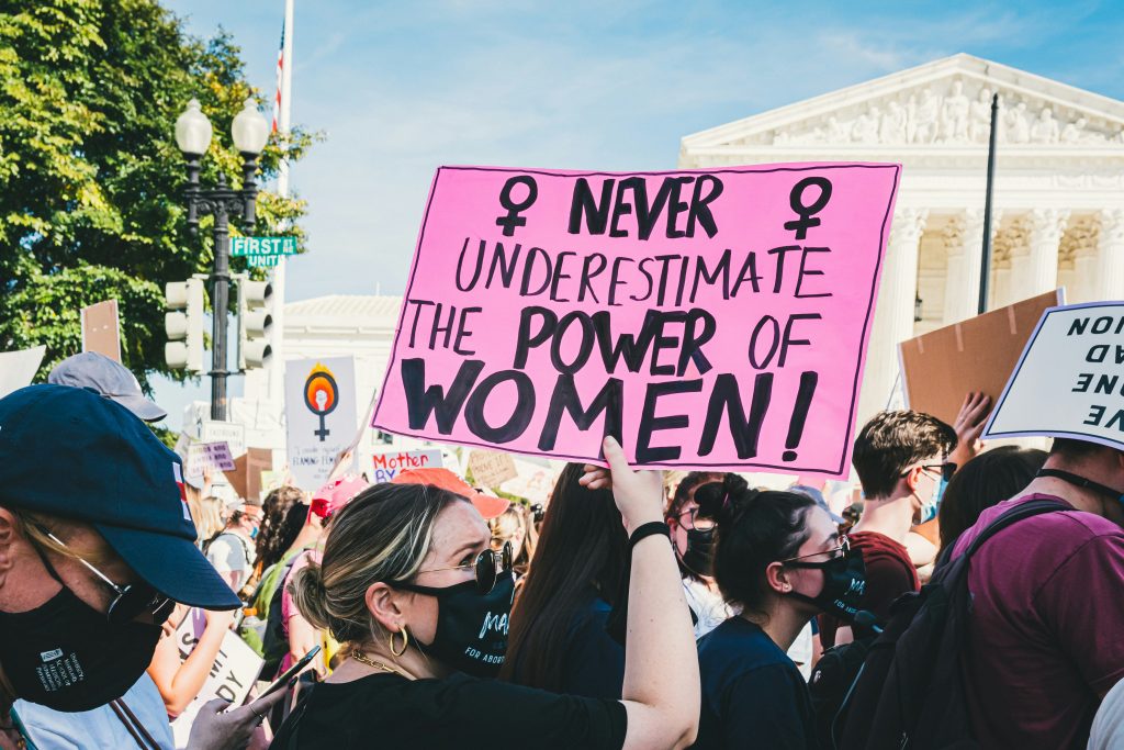 sign for International Women's Day