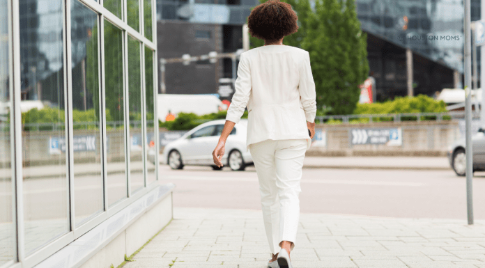 The Power to Believe: Letting Go woman walking outside a building