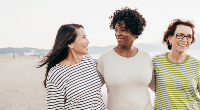 Divorce Support for Moms of Special Needs Kids friends hugging on a beach
