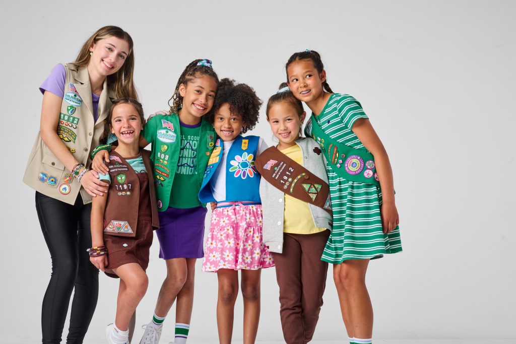 mom with GIrl Scouts