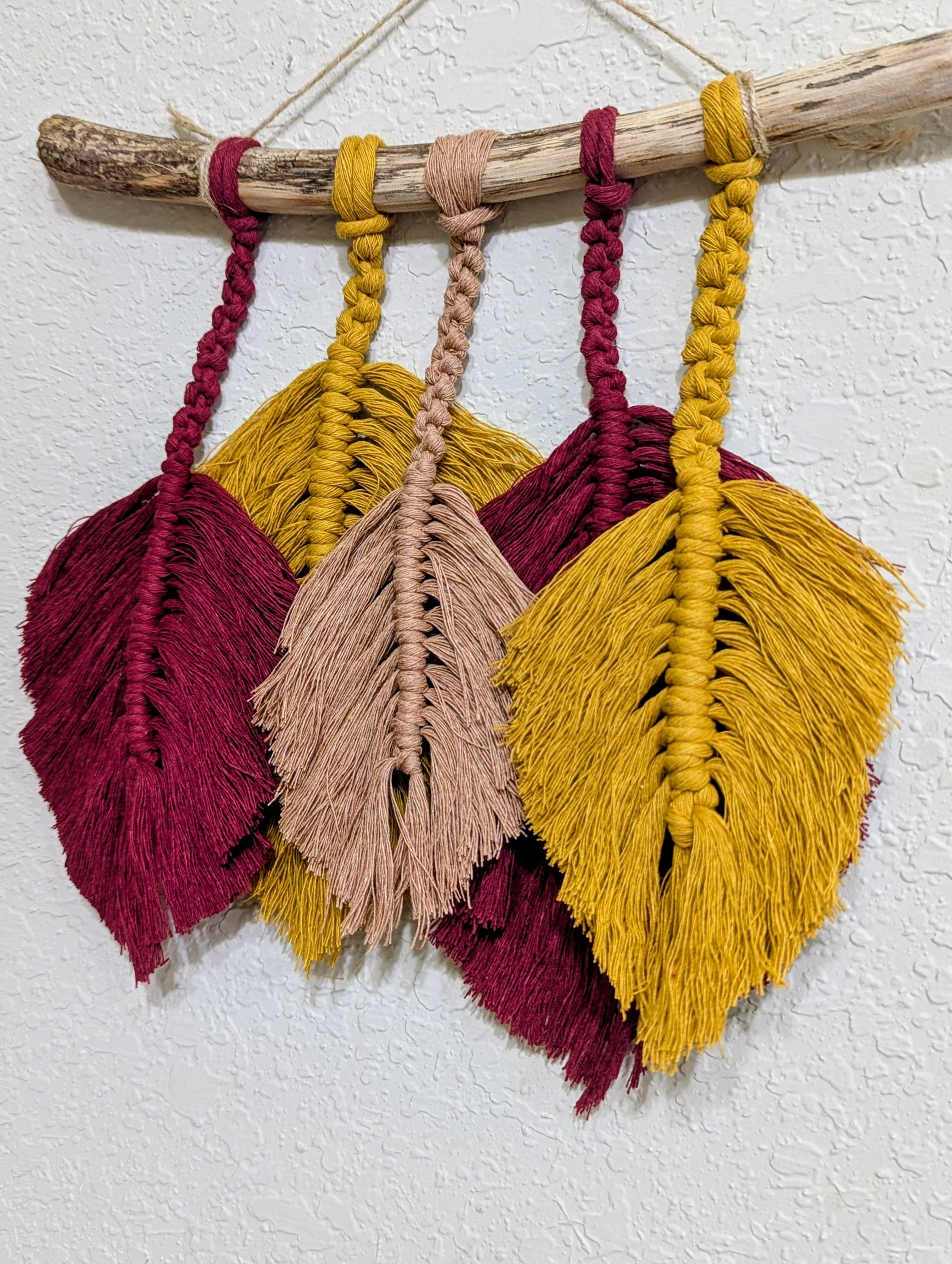 leaves made out of string
