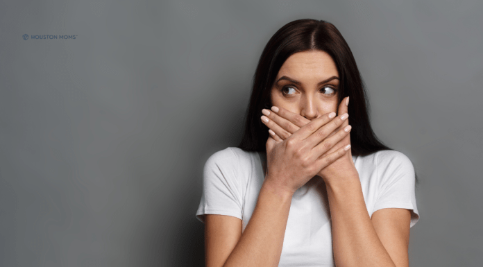 The Consequences of Pregnancy: How (Not) to Cuss Like a Sailor woman with hand over mouth
