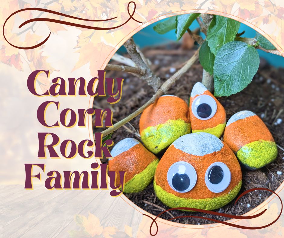 Simple Fall Crafts: Candy Corn Rock Family