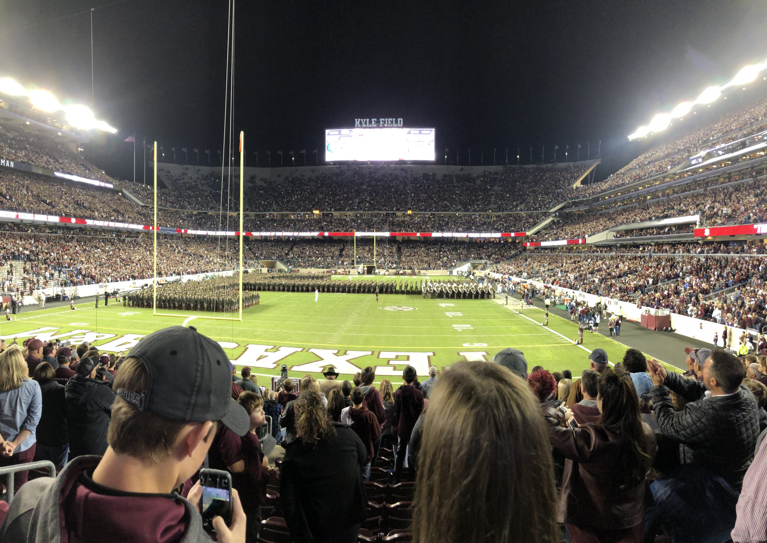 View of Kyle Field on game day.