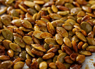 7 Ways to Turn Pumpkin Seeds into the Best Fall Snack roasted pumpkin seeds with seasoning
