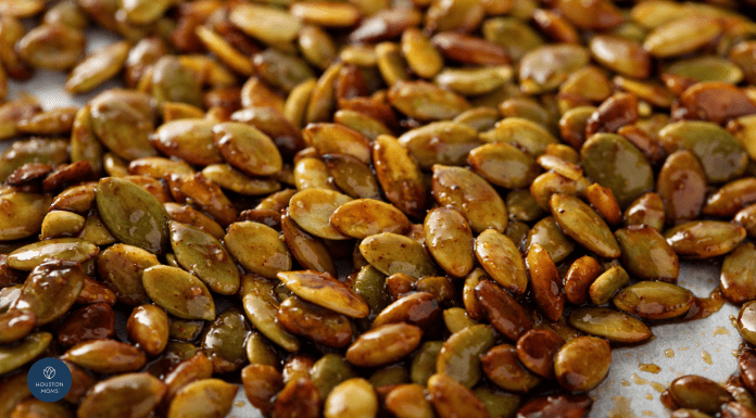 7 Ways to Turn Pumpkin Seeds into the Best Fall Snack roasted pumpkin seeds with seasoning