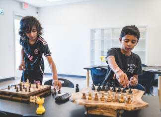 A New Virtual School Option for Advanced Students (And How Texas Vouchers Can Cover It) students playing chess