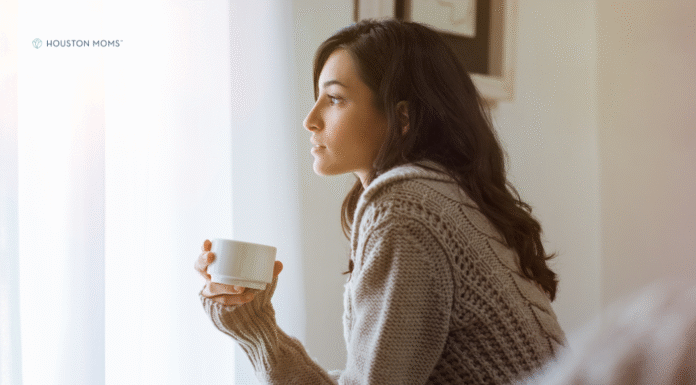 woman drinking tea