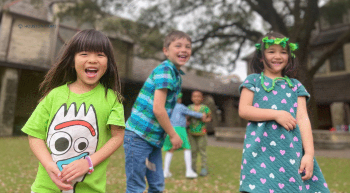 children playing in a yard