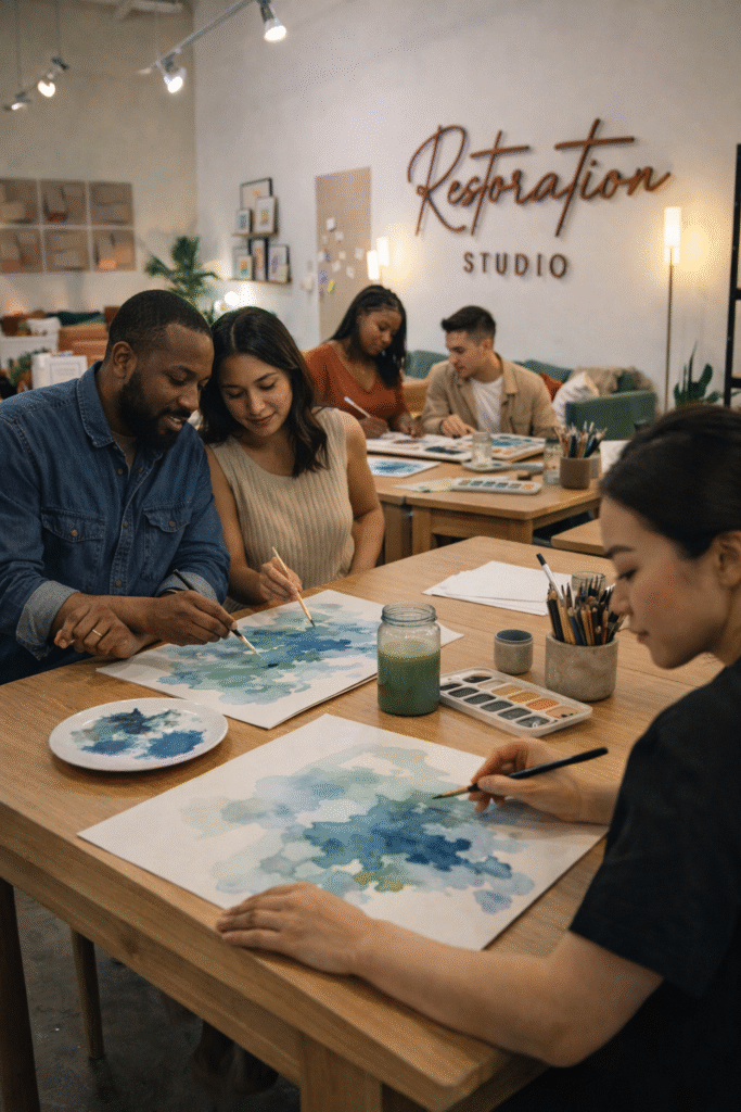 date night at Restoration Studio